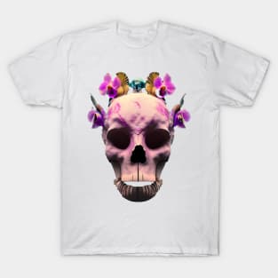 Skull with flowers T-Shirt